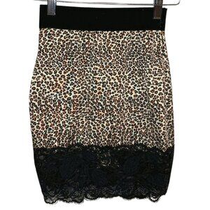 Vintage Victoria’s Secret Lingerie Shorts M Leopard Lace Tap Pants Y2K Made USA